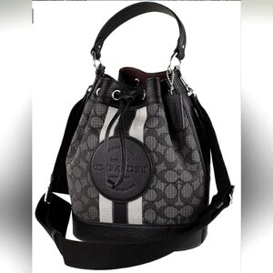 Coach Dempsey Signature Jacquard Bucket Bag